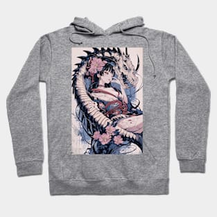 Geisha and Dragon 7804 Hoodie